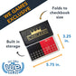 WE Games Magnetic Checkbook Checkers - Great for Travel