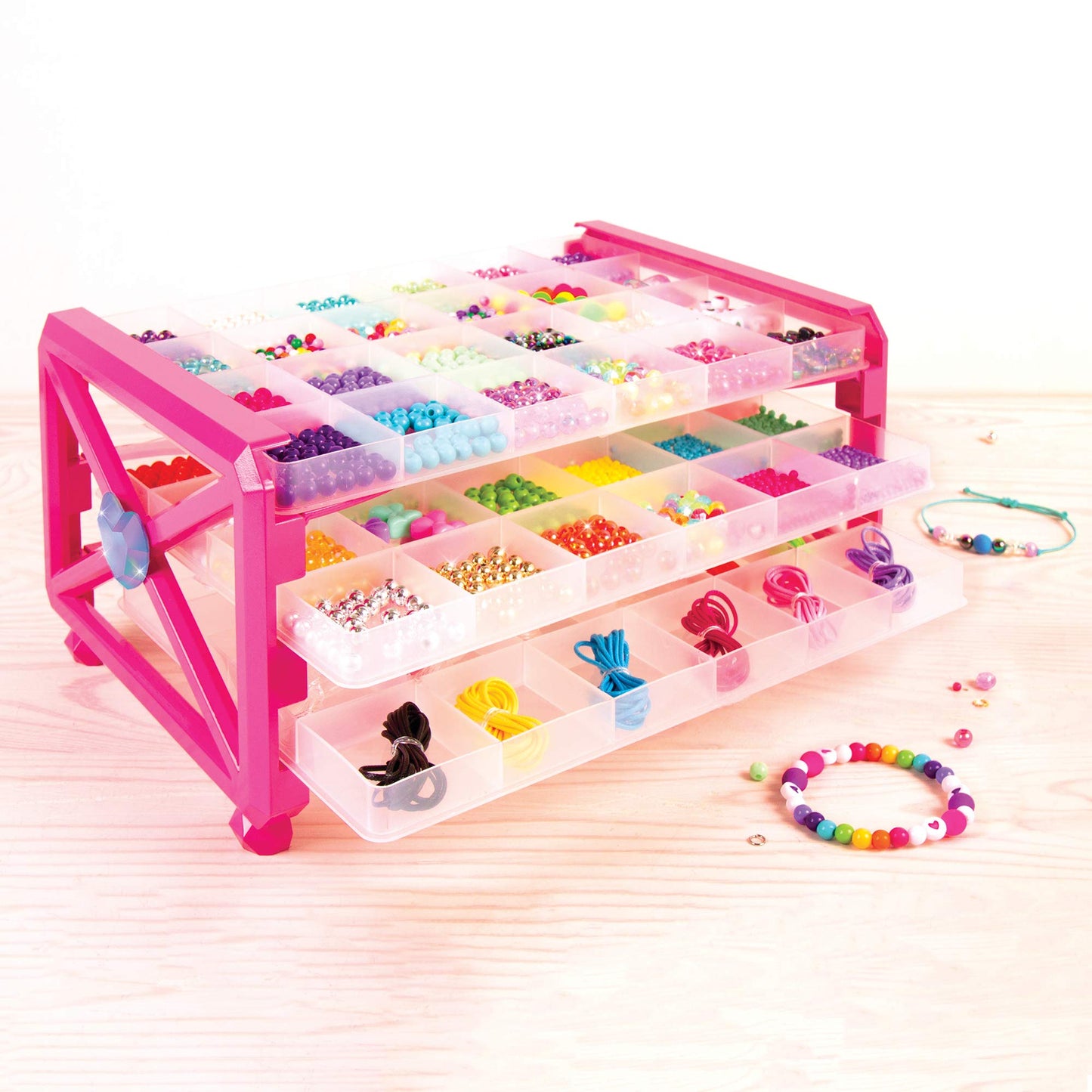 Make It Real - Ultimate Bead Studio. DIY Tween Girls Beaded Jewelry Making Kit. Arts and Crafts Kit Guides Kids to Design and Create Beautiful