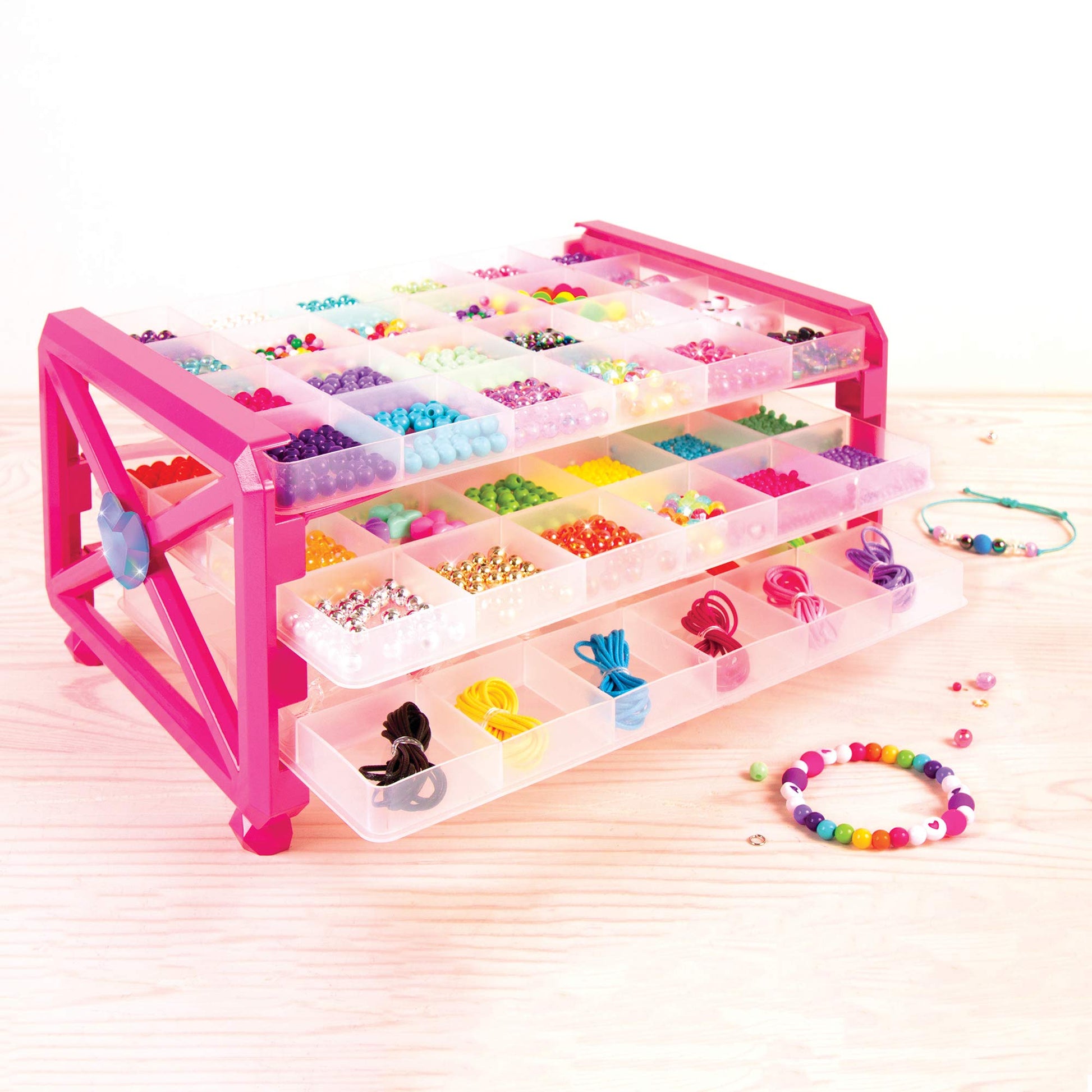 Make It Real - Ultimate Bead Studio. DIY Tween Girls Beaded Jewelry Making Kit. Arts and Crafts Kit Guides Kids to Design and Create Beautiful