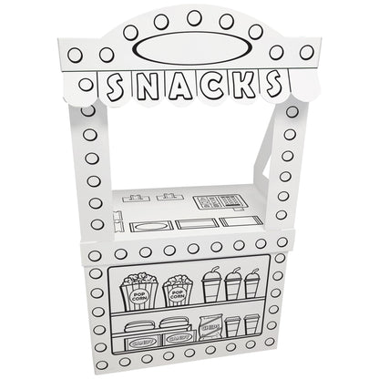 Easy Playhouse: Movie Theater Snack Stand - Decorate & Personalize A Cardboard Cinema, Color-Draw-Doodle, DIY Art & Crafts, 32 x 26.5 x 40.5, Kids 3+
