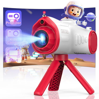 Kids Camera, Camera for Kids with Projector, Offers Projection, 48MP Photography, 1080p Video Recording, Kids Digital Camera Christmas Birthday Gifts