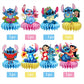 8Pcs Stitch Table Centerpiece Double Side Design Birthday Party Supplies for Kids Party Table Decorations