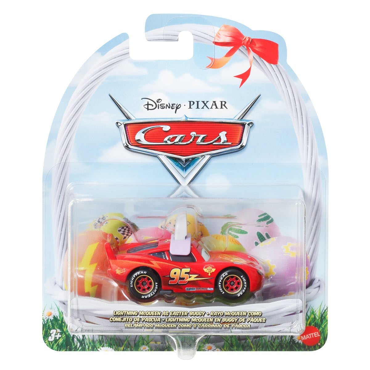Disney Cars Easter Collection Lightning McQueen as Easter Buggy 1:55 Scale Diecast Vehicle