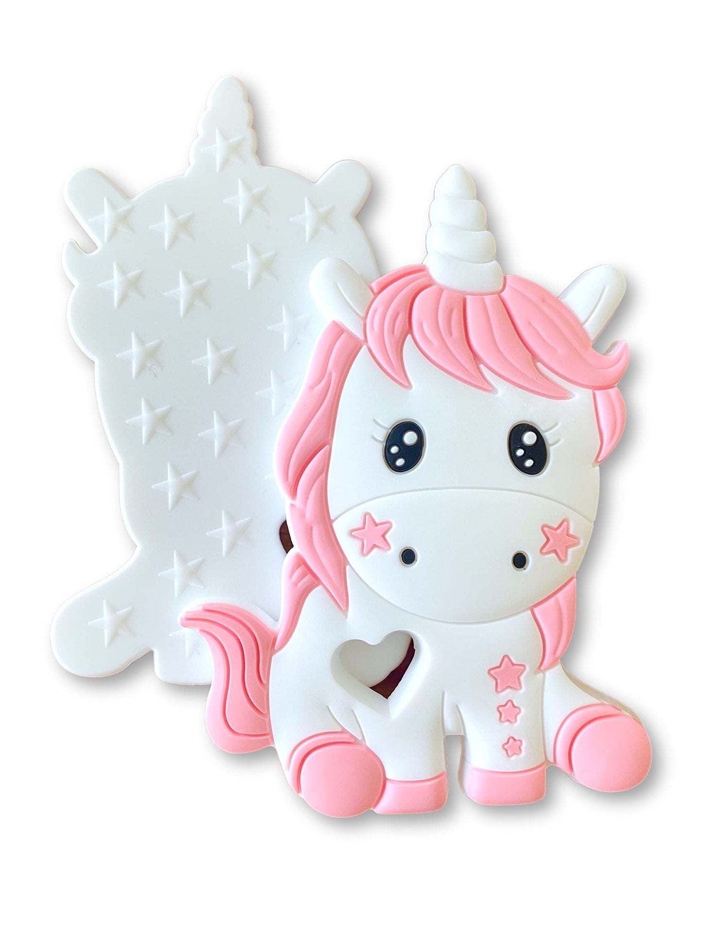 Unicorn Silicone Teething Toy! 100% Safe, Non-Toxic, BPA Free and Effective for Teething Pain Relief...Adorable Unicorn Teether Designed for a Happy