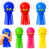 Octopus Water Balls - Pack of 6 Pool Toys for Kids Sensory Absorbent Water Splash Balls Bomb, Toddler Bath Toy, Swimming Pool Floating Swim Toys