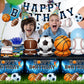 Sports Birthday Party Decorations-142Pcs Sports Theme Plates and Napkins Kit Basketball Football Baseball Soccer Tableware Serves 20 Guests
