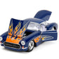 Jada Big Time Muscle 1:24 1957 Chevrolet Corvette Die-Cast Car, Toys for Kids and Adults(Dark Blue/Flames)
