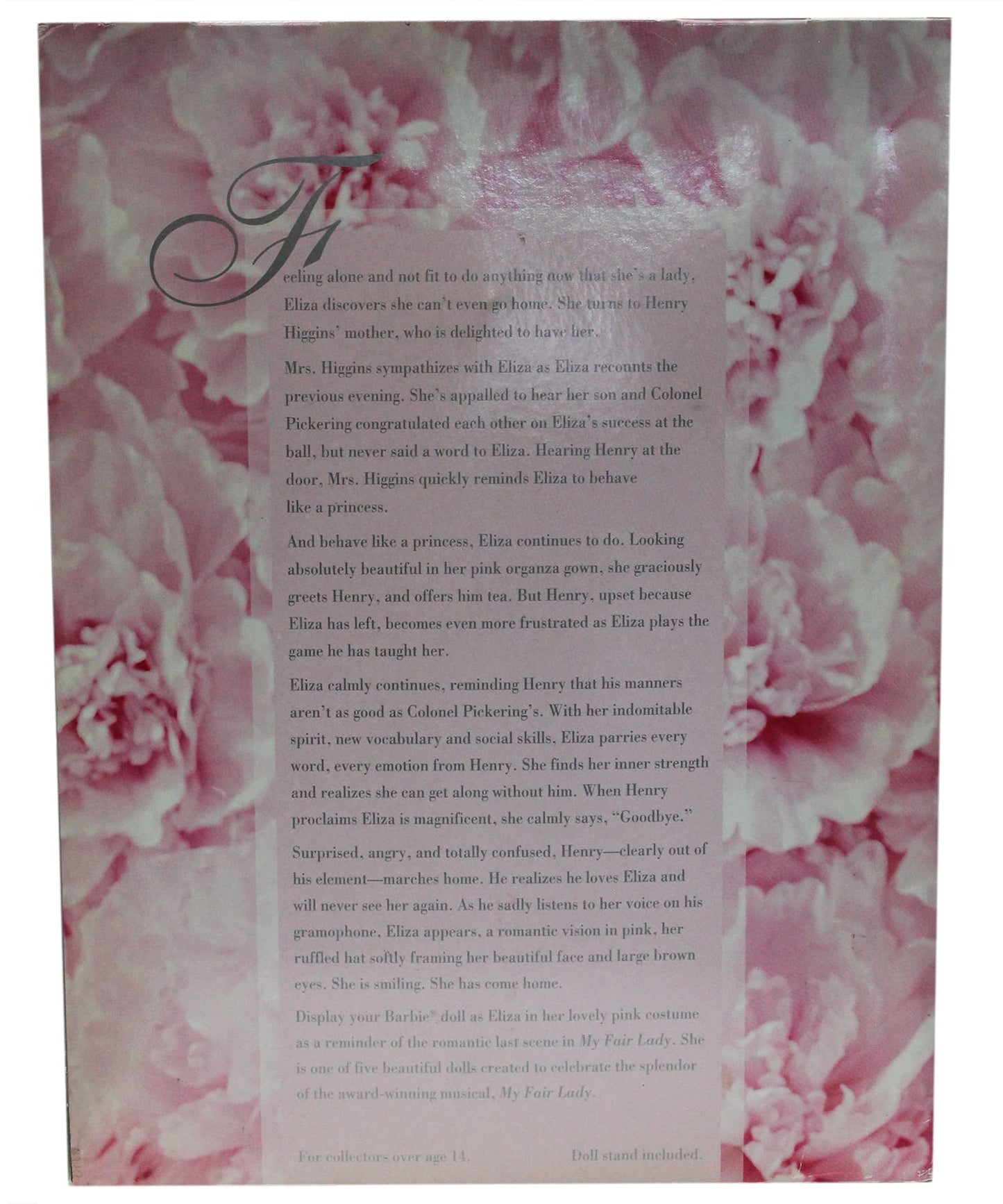 Barbie Hollywood Legends Collection - Eliza Doolittle in My Fair Lady in Pink Organza Gown