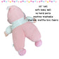 Genius Baby Toys My First Baby Doll, Pink Thermal Fabric, Cuddly Soft Lovey for Infants, Classic Vintage Design, No Hard Parts, Machine Washable, Baby