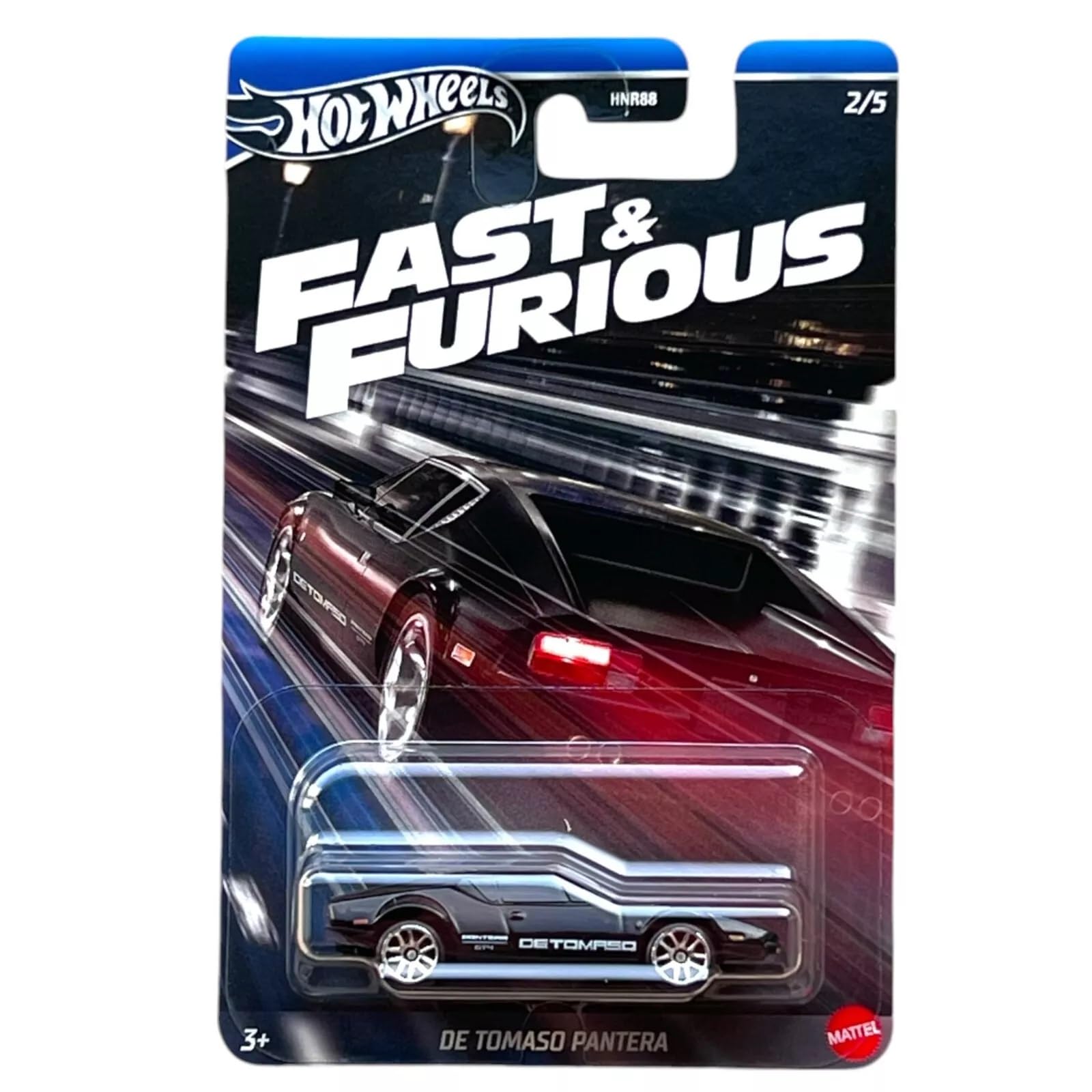 Hot Wheels Fast And Furious Auto DE Tomaso Panther model Die Cast scale 1:64 - length 7cm - HRW52