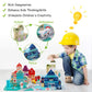 LENNYSTONE Wooden Building Blocks for Toddlers, Kids City Construction Stacking Creative Toys, Preschool Learning Education Block for Boys Girls Ages