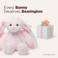 Bearington Light Pink Plush Easter Bunny Stuffed Animal - 14" Soft Cuddly Easter Rabbits with Fluffy Fur and Long Ears - Adorable Stuffed Bunnies Toy