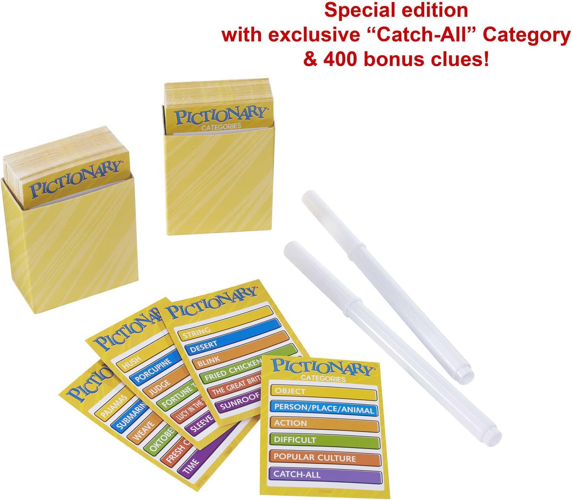 Mattel Games Pictionary Classic Board Game of Drawing & Guessing for Families & Game Night, Team Play with Unique Catch-All Category for Players 8+