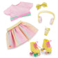 Outfit OG Deluxe - Rollerblades & Limonade - Skate Suit for 18 Inch Doll