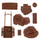 BMC Revolutionary War Camp & Supplies - 23pc Plastic Soldier Playset Accessories
