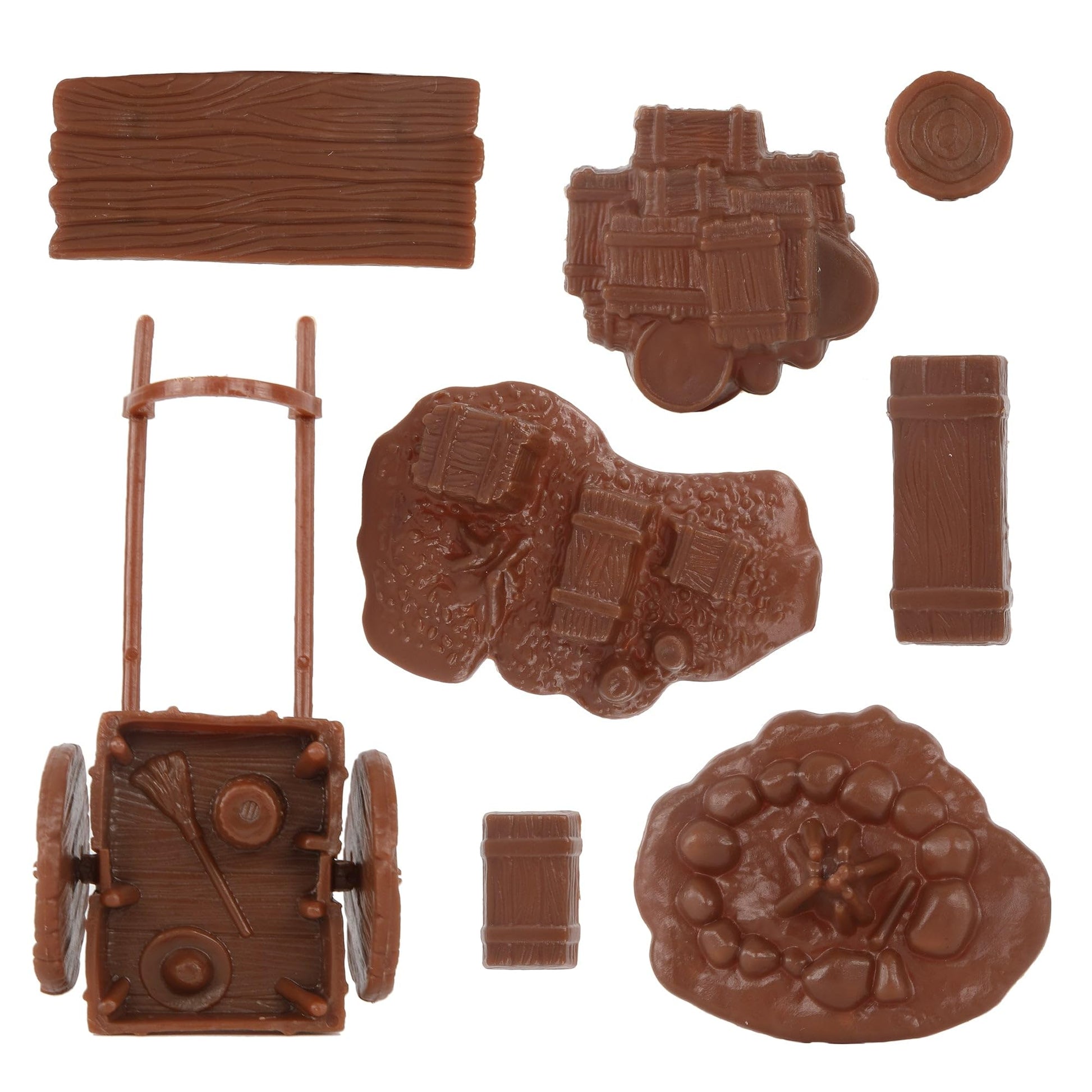 BMC Revolutionary War Camp & Supplies - 23pc Plastic Soldier Playset Accessories