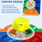 CFMOUR Magnetic 3x3 Speed Cube, Stickerless Magic with Stand, 48 Magnets
