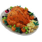 Handmade Miniature Roast Turkey - Realistic Clay Thanksgiving Turkey Figurine for Dollhouses, Food Displays, DIY Crafts & Holiday Decorations