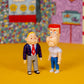 Super7 Pee Wee's Playhouse: Randy & Billy Baloney Reaction Figure, Multicolor