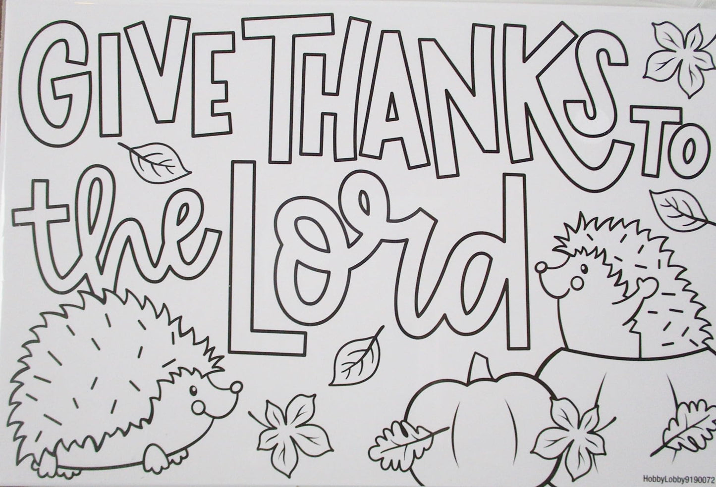 Thanksgiving Coloring Cards Kids Table Activity - 24 Pieces, 2 Designs