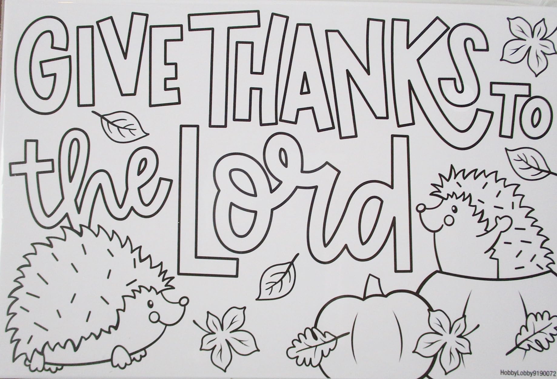 Thanksgiving Coloring Cards Kids Table Activity - 24 Pieces, 2 Designs