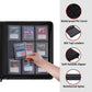 Snekdy Top loader Binder, 9 Pockets Top Loader?Holds 360 Top Loaders cards, Card binder with Sleeves for card in 3 x 4 inches color smooth Zipper PU