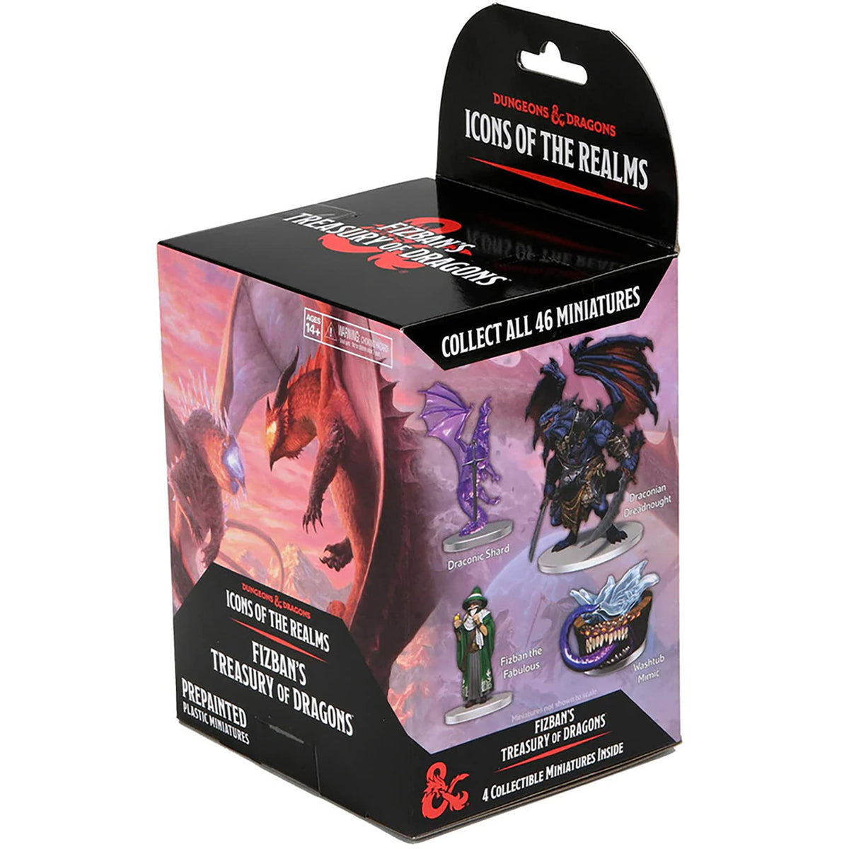 WizKids D&D Icons of The Realms: Fizban's Treasury of Dragons - Booster (Set22) - Contains 4 Miniatures, Pre-Painted, Pre-Assembled, Dungeons