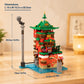 APENGBAOL Japanese Bathhouse Micro Building Blocks, 2657PCS Steampunk Architecture Building Sets, 8.1'' Japanese Architecture Set for Adults