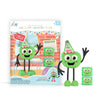 Glo Pals Christmas Pal Water-Activated Bath Toy with 2 Reusable Light-Up Cubes for Sensory Play