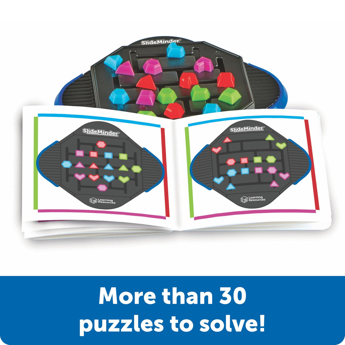 Learning Resources SlideMinder Brain Teaser Puzzle Game, Travel Gifts for Kids, Interactive STEM, Critical Thinking, Fine Motor Skills