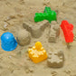 Holady 7 Pcs Beach Sand Toys Set,Includes Beach Toys Castle Molds Sand Molds, Beach Bucket,Shovel Tool Kit,Fun Outdoor Games Beach Accessories