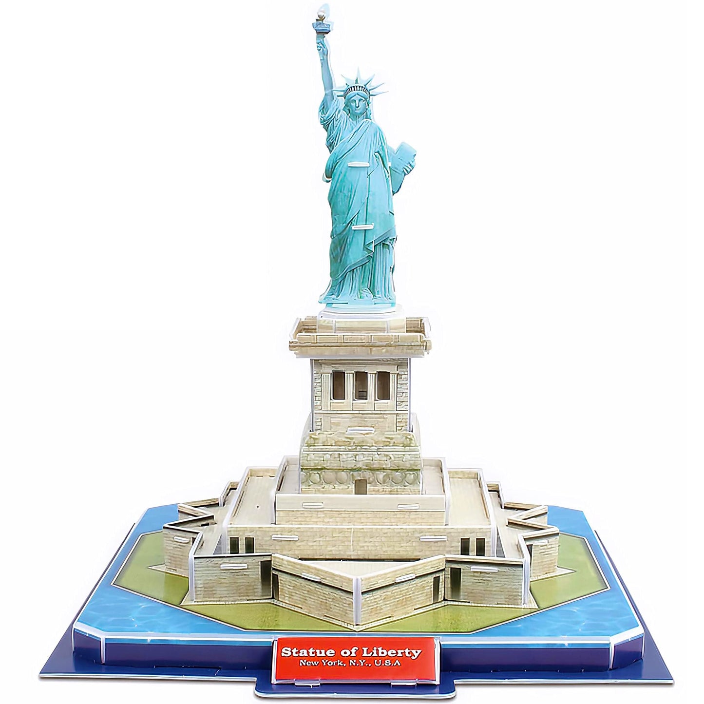 3D Puzzle Statue of Liberty - DIY Architecture Building Model Kit | Realistic Replica, No Glue | Educational Toy for Kids & Adults | New York Landmark