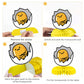 8 Pcs Lazy Egg Birthday Party Decoration, Egg Theme Honeycomb Centerpieces 3D Double Sided Table Decorations, Photo Booth Props for kids Birthday