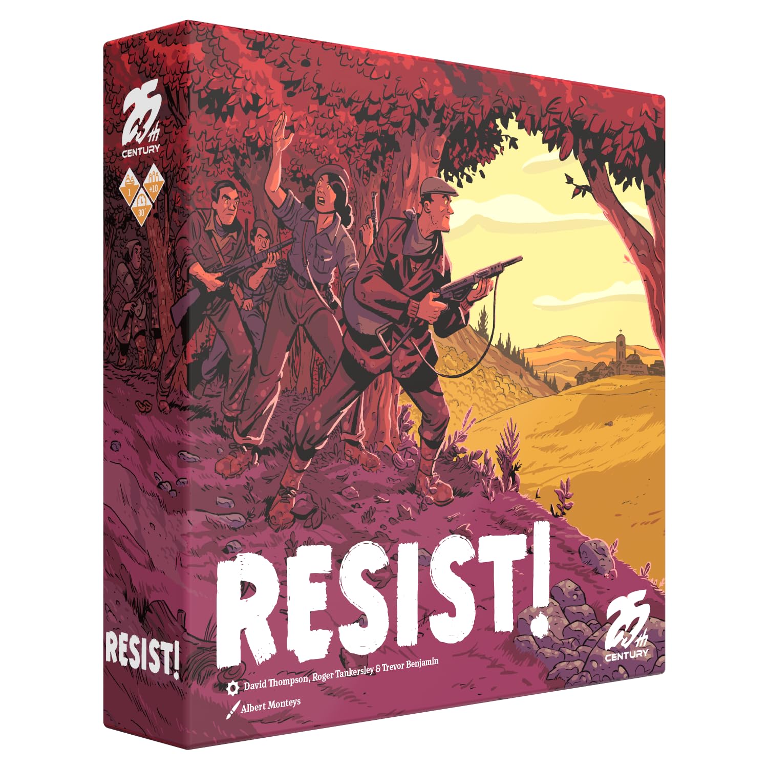 25th Century Games Resist Ages 10+ | Solitaire Strategy Card Game | Spanish Maquis Resistance Game with Tactical Deck Management, Mission-Based