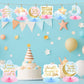Twinkle Twinkle Little Star Honeycomb Centerpieces, Twinkle Twinkle Little Star Gender Reveal Decorations, Gender Reveal Centerpieces for Table