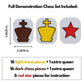 WE Games Standard Chess Teaching Demonstration Board - 27 in. with Chess Pieces Included, Portable Chess Club & Tournament Chess Set Training, Perfect