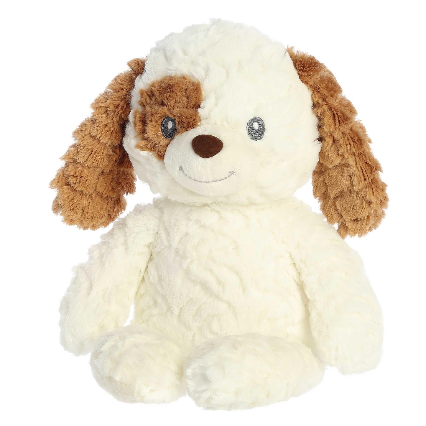 Aurora® Adorable Huggy Collection™ Parker Puppy™ Baby Stuffed Animal - Comforting Companion - Sensory Stimulation - White 13 Inches
