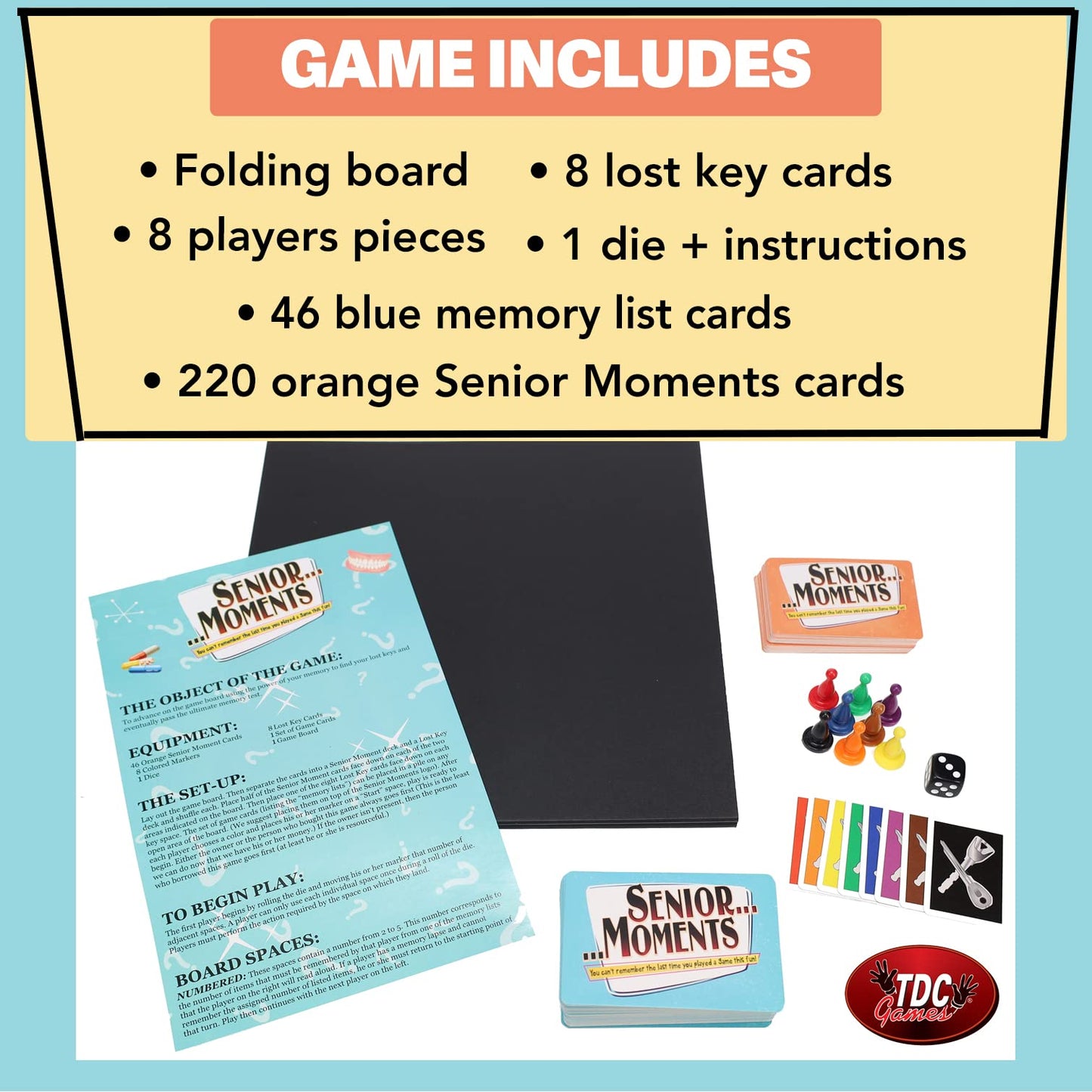 TDC Games Senior Moments Memory Game for Adults