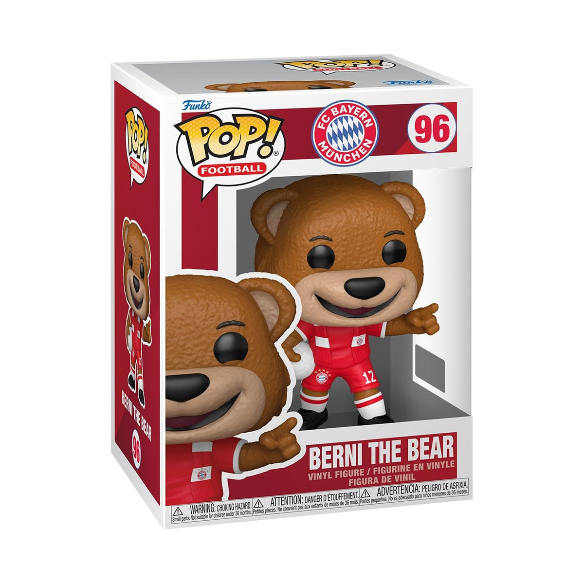 Funko Pop! Football: Bayern Munich - Berni the Bear - Bayern FC - Collectable Vinyl Figure - Gift Idea - Official Merchandise - Toys for Kids & Adults