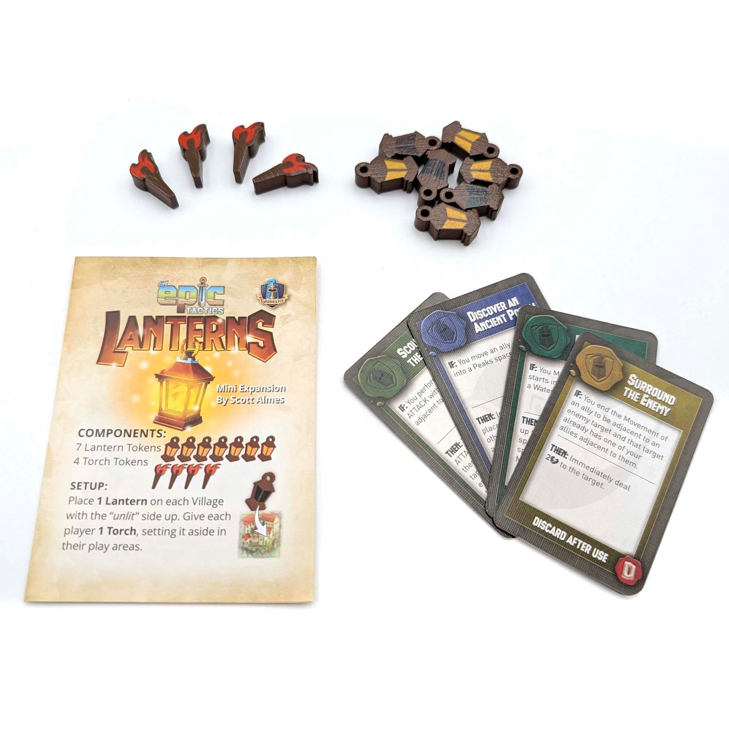 Tiny Epic Tactics Deluxe - Strategic Battle Royal Combat Board Game, 1-4 Players, Ages 14+, Modular 3D Terrain & Exclusive Content