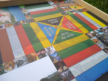 Jamaican Ludo - All About Jamaica Edition | 24in x 24in Board Game | Family Game Night Activity | Fun Easy Multi-Player Entertainment