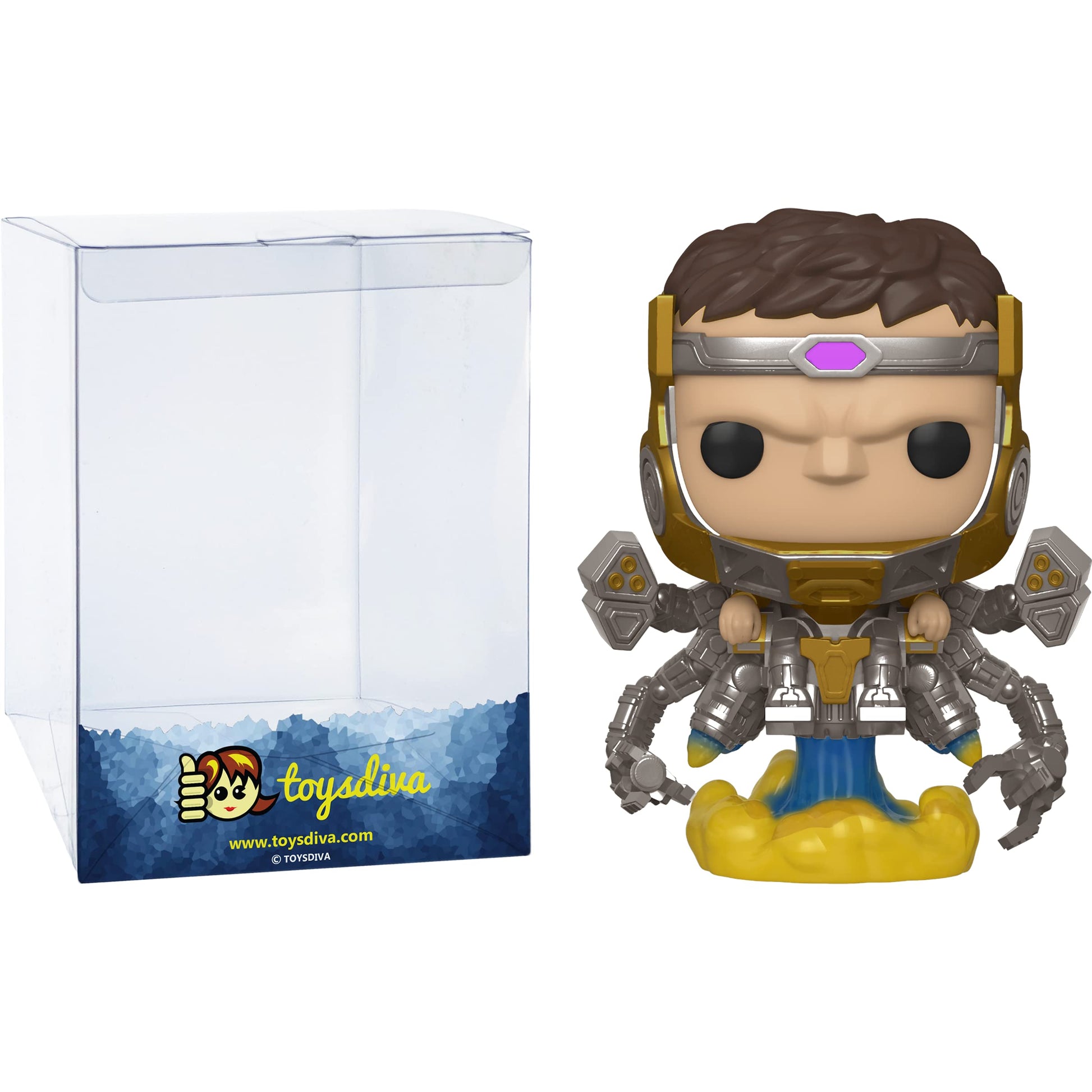 M.O.D.O.K.: Fun ko P o p ! Games Vinyl Figurine Bundle with 1 Compatible 'ToysDiva' Graphic Protector (633-47814 - B)