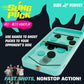 Dude Perfect Sling Puck & Checkers Game Set: Fast-Paced Action for Kids and Adults, Perfect for Family Game Nights, Parties, and Gifts, Ages 4+