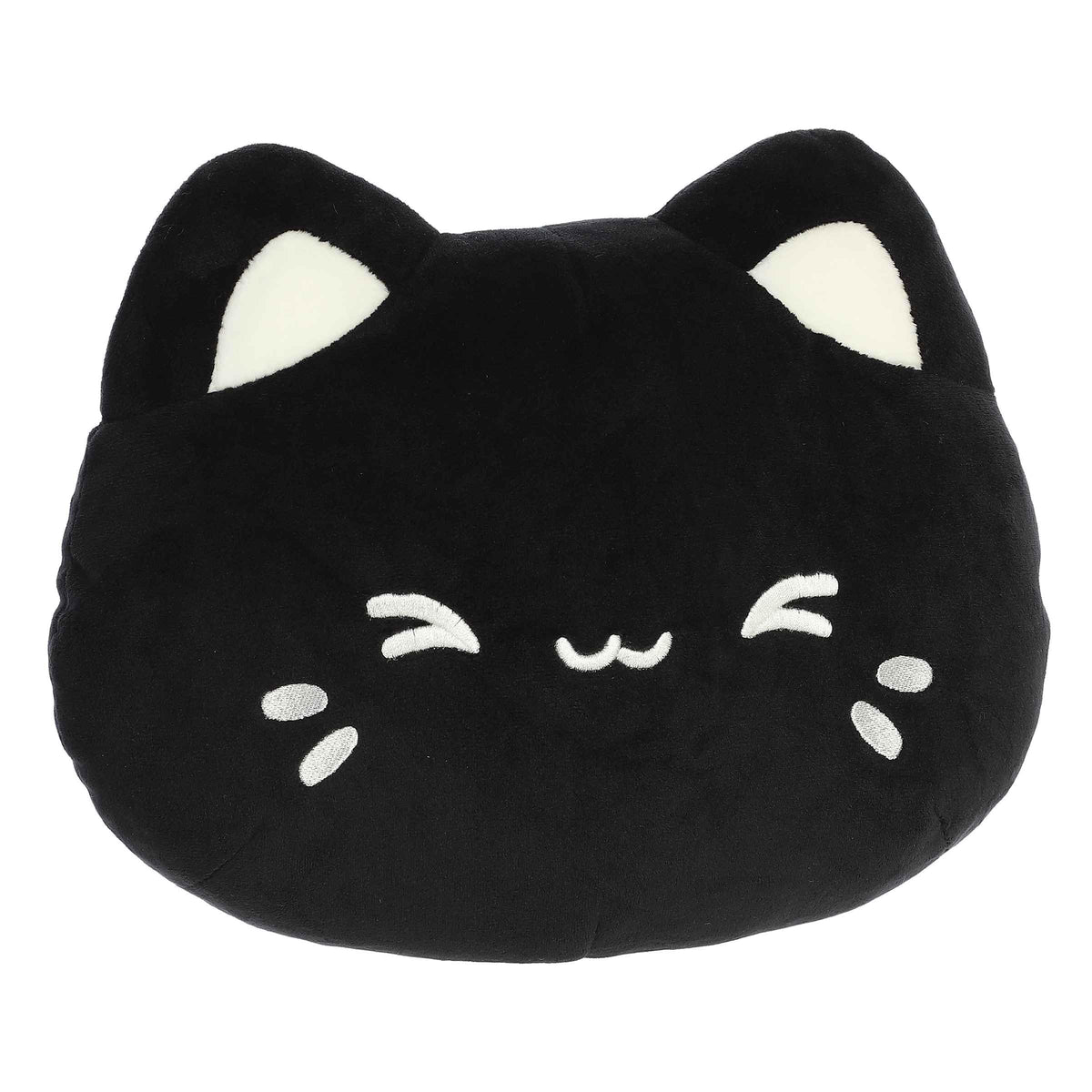 Aurora Tasty Peach Meowchi Face Plush 12" Black Sesame Stuffed Animal