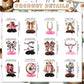 12Pcs Cowgirl Party Decorations Western Cowgirl Boot Centerpieces for Tables Pink Rodeo Theme Western Boots and Bows Party Decorations for Baby Shower