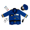 Melissa & Doug Police Officer Costume, 8-Pc Pretend Play Dress Up, Badge, Handcuffs & Accessories, Role Play Toys for Kids 3+