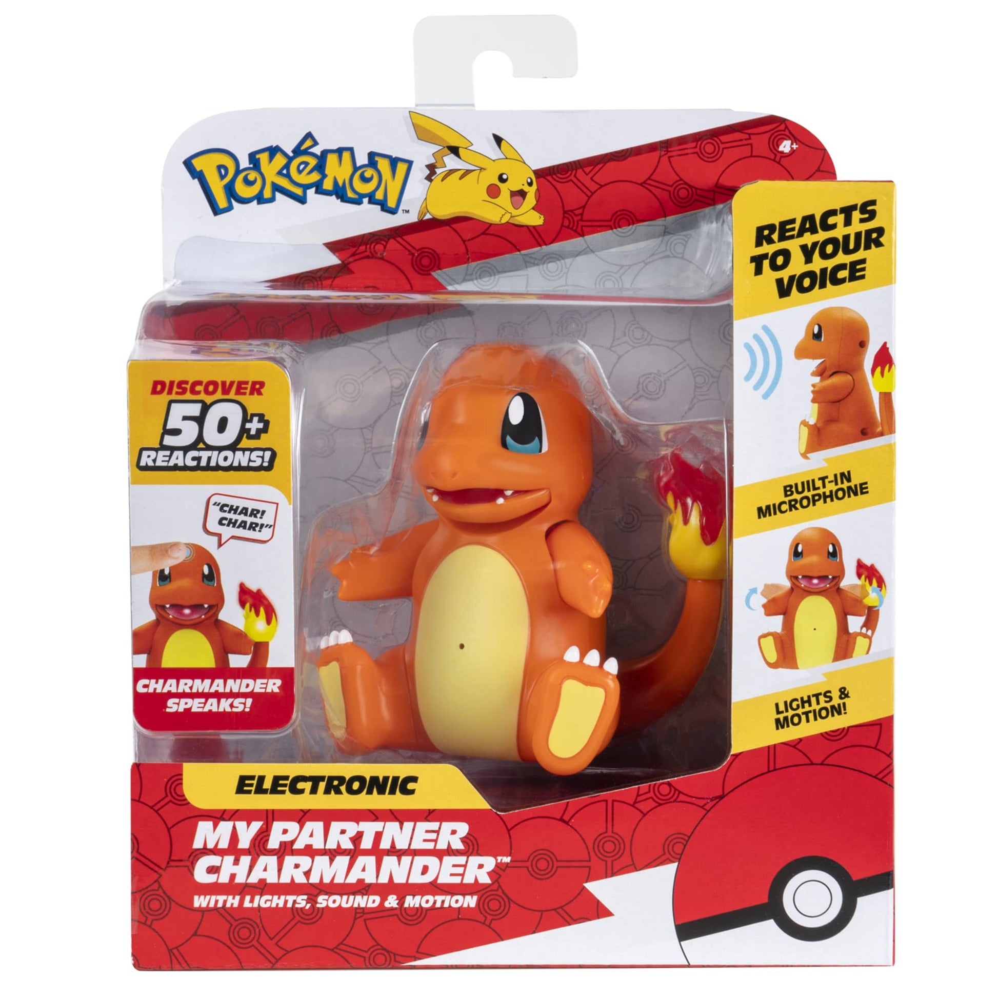 Pokémon Electronic & Interactive My Partner Charmander- Reacts to Touch & Sound, Over 50 Different Interactions with Movement and Sound - Charmander