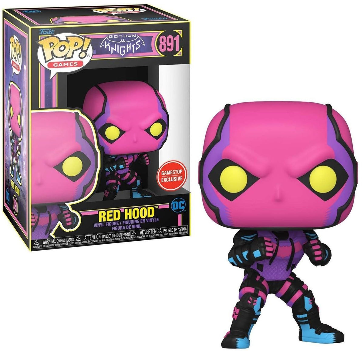 Funko DC Gotham Knights POP! Games Red Hood Exclusive Vinyl Figure #891 [Blacklight]