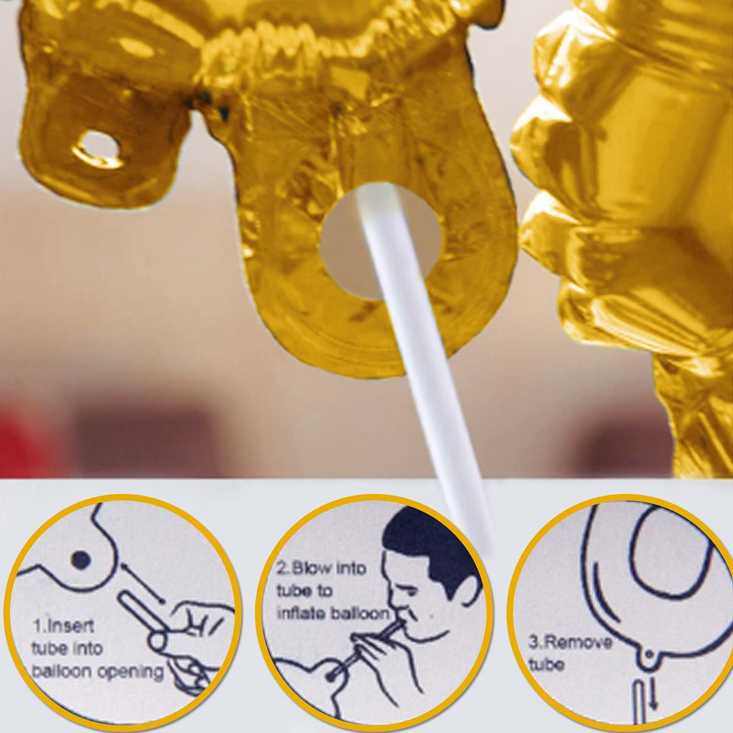 RTHPY Gold 'Aint Nothing But Gangsta Party' Balloon Banner, 90s Party Decor, Birthday Balloons