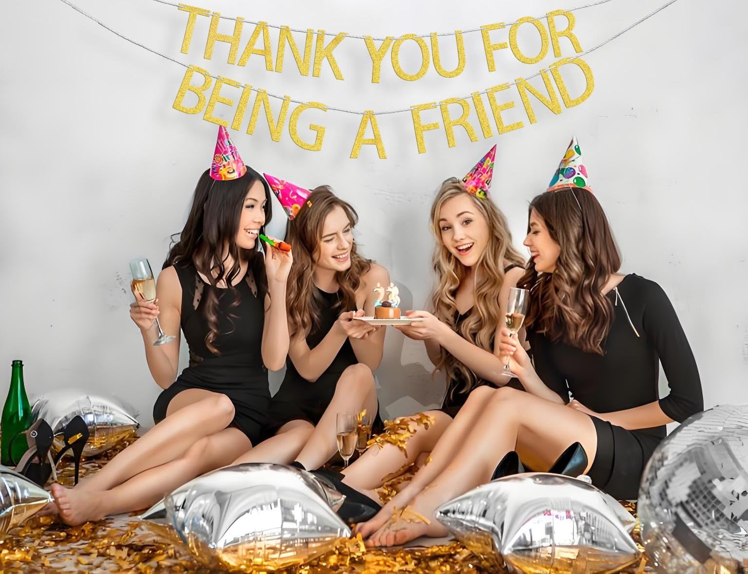 YzYbuaego Thank You for Being A Friend Banner Golden Girls, Thank You, Friend, Thanks Banner